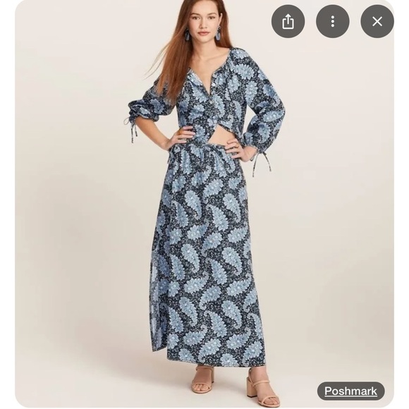 J.Crew Collection pull on skirt in Ratti pacific Paisley NWOT - Picture 1 of 11